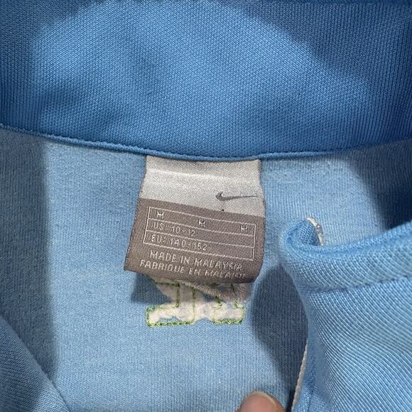 Vtg Nike Sweatshirt Youth M 10-12 Colorblock Retro Y2K 80s 90s Zip Track Jacket - Picture 3 of 10